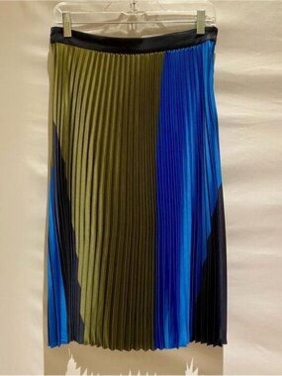 Ann Taylor Dresses & Skirts - Ann Taylor Colorblock Pleated Midi Skirt, size 4, NWT